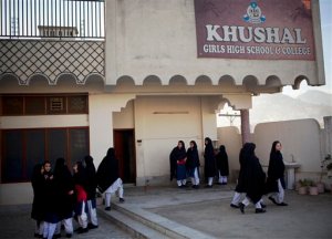 Khushal School for Girls, founded by Malala's father, Ziauddin Yousafzai